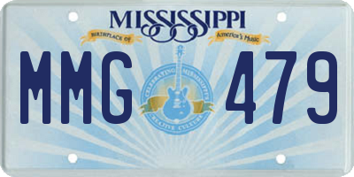 MS license plate MMG479