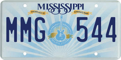 MS license plate MMG544