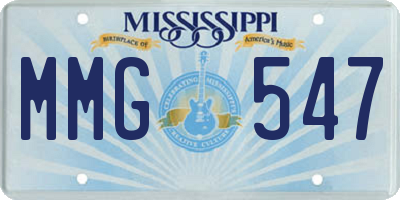 MS license plate MMG547