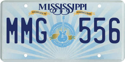 MS license plate MMG556