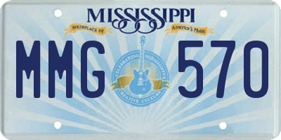 MS license plate MMG570