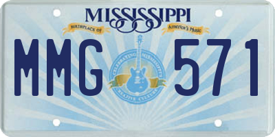 MS license plate MMG571