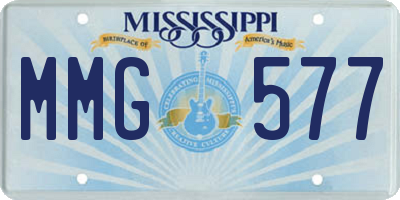 MS license plate MMG577