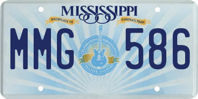 MS license plate MMG586