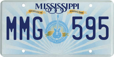 MS license plate MMG595