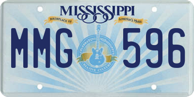 MS license plate MMG596
