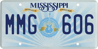 MS license plate MMG606