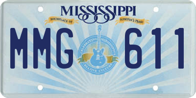 MS license plate MMG611
