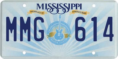 MS license plate MMG614
