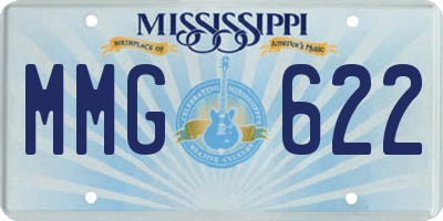 MS license plate MMG622