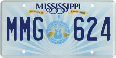 MS license plate MMG624