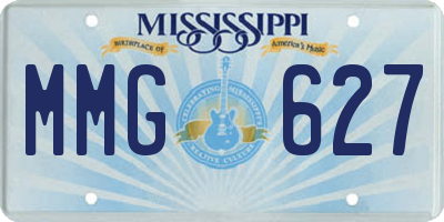 MS license plate MMG627