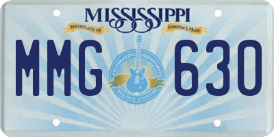 MS license plate MMG630