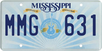 MS license plate MMG631