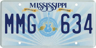 MS license plate MMG634