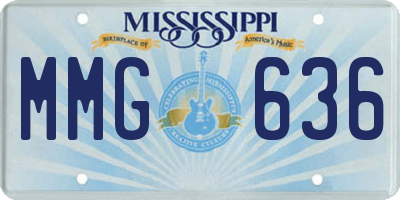 MS license plate MMG636