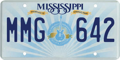 MS license plate MMG642