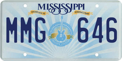 MS license plate MMG646