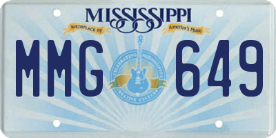 MS license plate MMG649