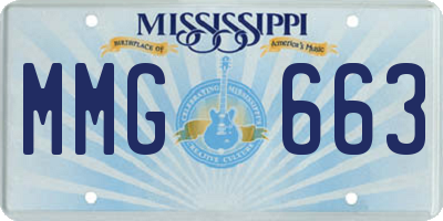MS license plate MMG663