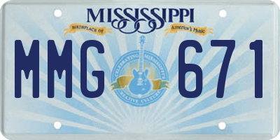 MS license plate MMG671