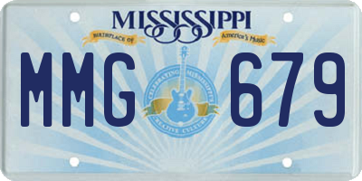 MS license plate MMG679