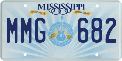 MS license plate MMG682