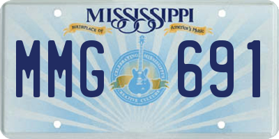 MS license plate MMG691