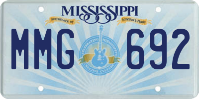 MS license plate MMG692