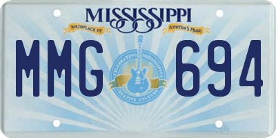 MS license plate MMG694