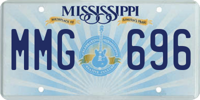 MS license plate MMG696