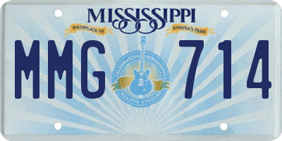 MS license plate MMG714