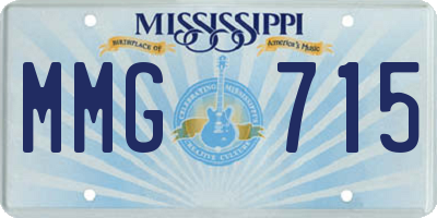 MS license plate MMG715