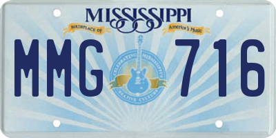 MS license plate MMG716