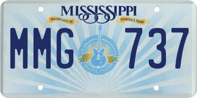 MS license plate MMG737