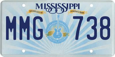 MS license plate MMG738