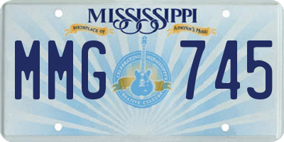 MS license plate MMG745