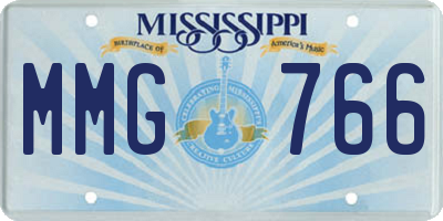 MS license plate MMG766