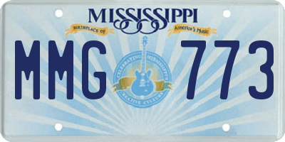 MS license plate MMG773