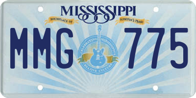 MS license plate MMG775