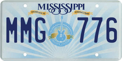 MS license plate MMG776