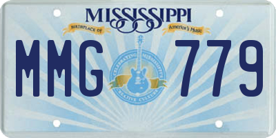 MS license plate MMG779