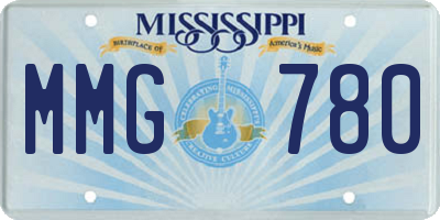 MS license plate MMG780