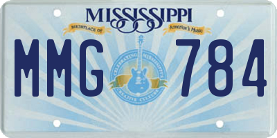 MS license plate MMG784
