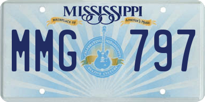 MS license plate MMG797