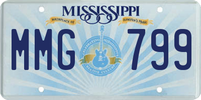 MS license plate MMG799