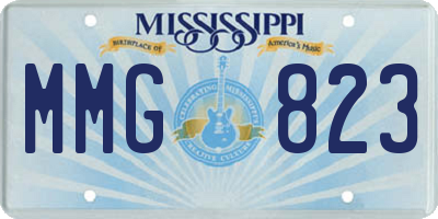 MS license plate MMG823