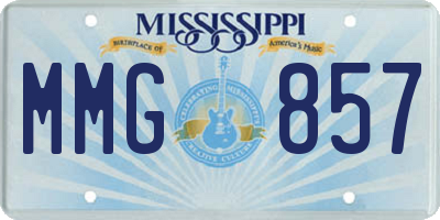 MS license plate MMG857