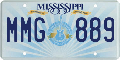 MS license plate MMG889