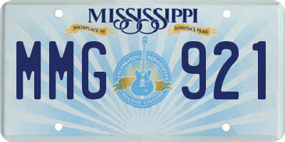 MS license plate MMG921
